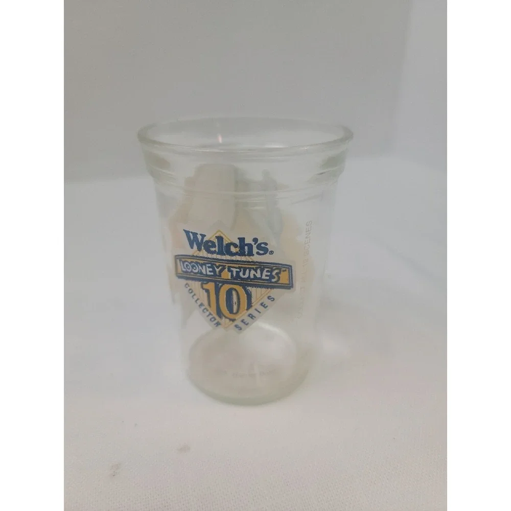 1994‎ Warner Brothers Looney Tunes Green Jelly Jar Bugs Bunny Yosemite Sam